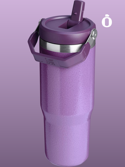 Stanley The Iceflow Flip Straw Tumbler Hammertone Homecoming Collection | 30 Oz | Hammertone Lilac