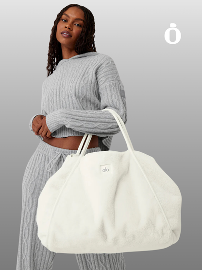 Alo | Faux Fur Tote Bag | Ivory