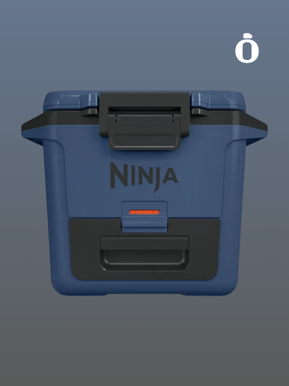 Ninja | FrostVault Hard Cooler with Bonus Cutting Board Divider Insert | 30 qt | Lakeshore Blue