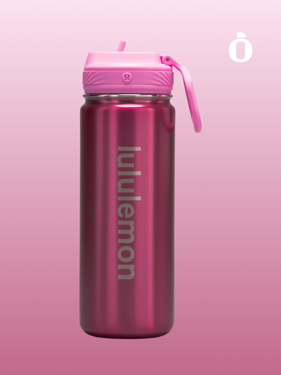 Lululemon | Back to life Sports Bottle With Straw Lid | 18 Oz | Dahlia Mauve