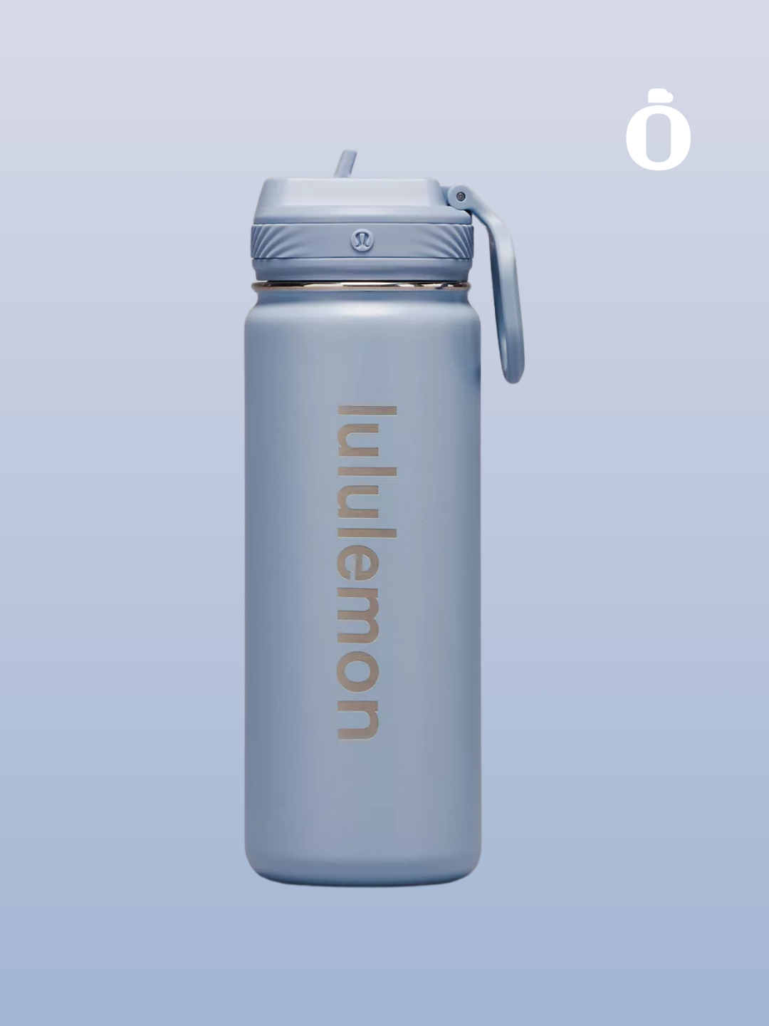 Lululemon | Back to life Sports Bottle With Straw Lid | 18 Oz | Blue Linen