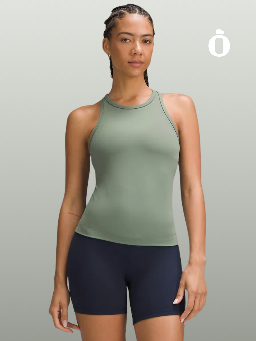 Lululemon | Align Waist-Length Racerback Tank Top | Grey Eucalyptus