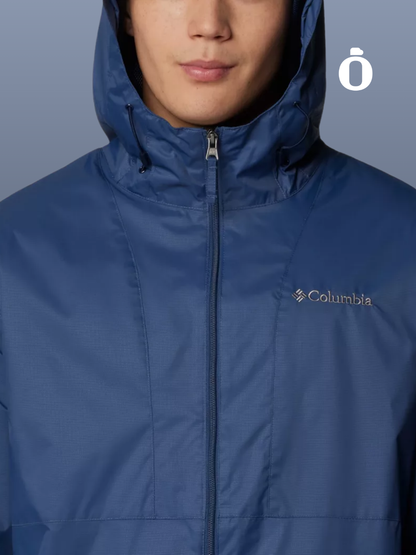 Columbia | Men's | Glenbrook Bend Rain Jacket | Dark Mountain