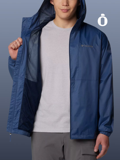 Columbia | Men's | Glenbrook Bend Rain Jacket | Dark Mountain