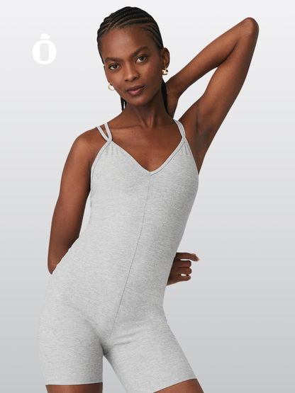 Alo | Alosoft Suns Out Onesie | Athletic Heather Grey