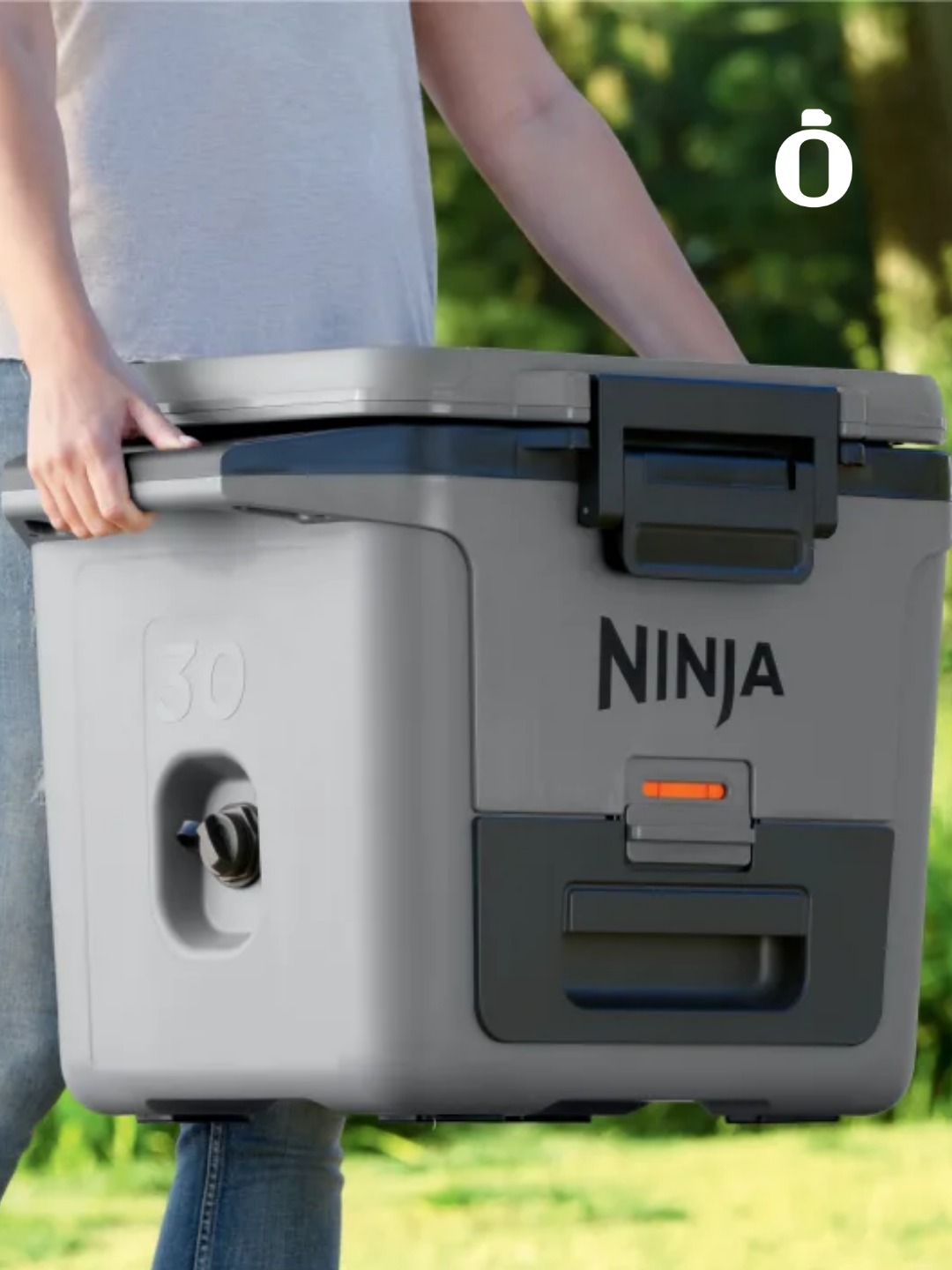 Ninja | FrostVault Hard Cooler with Dry Zone | 30 qt | Slate Gray