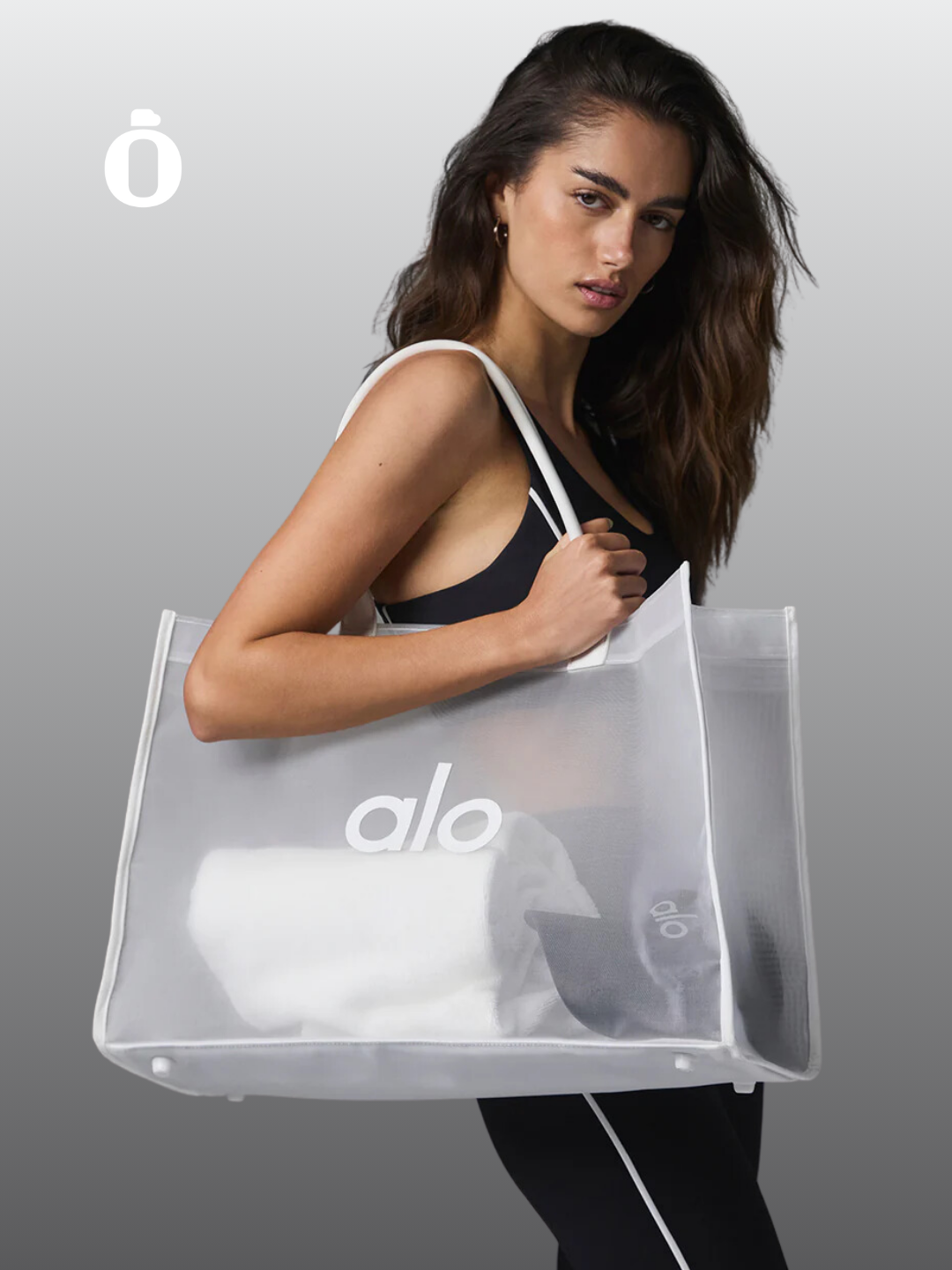 Alo | Sheer Tote Bag | White