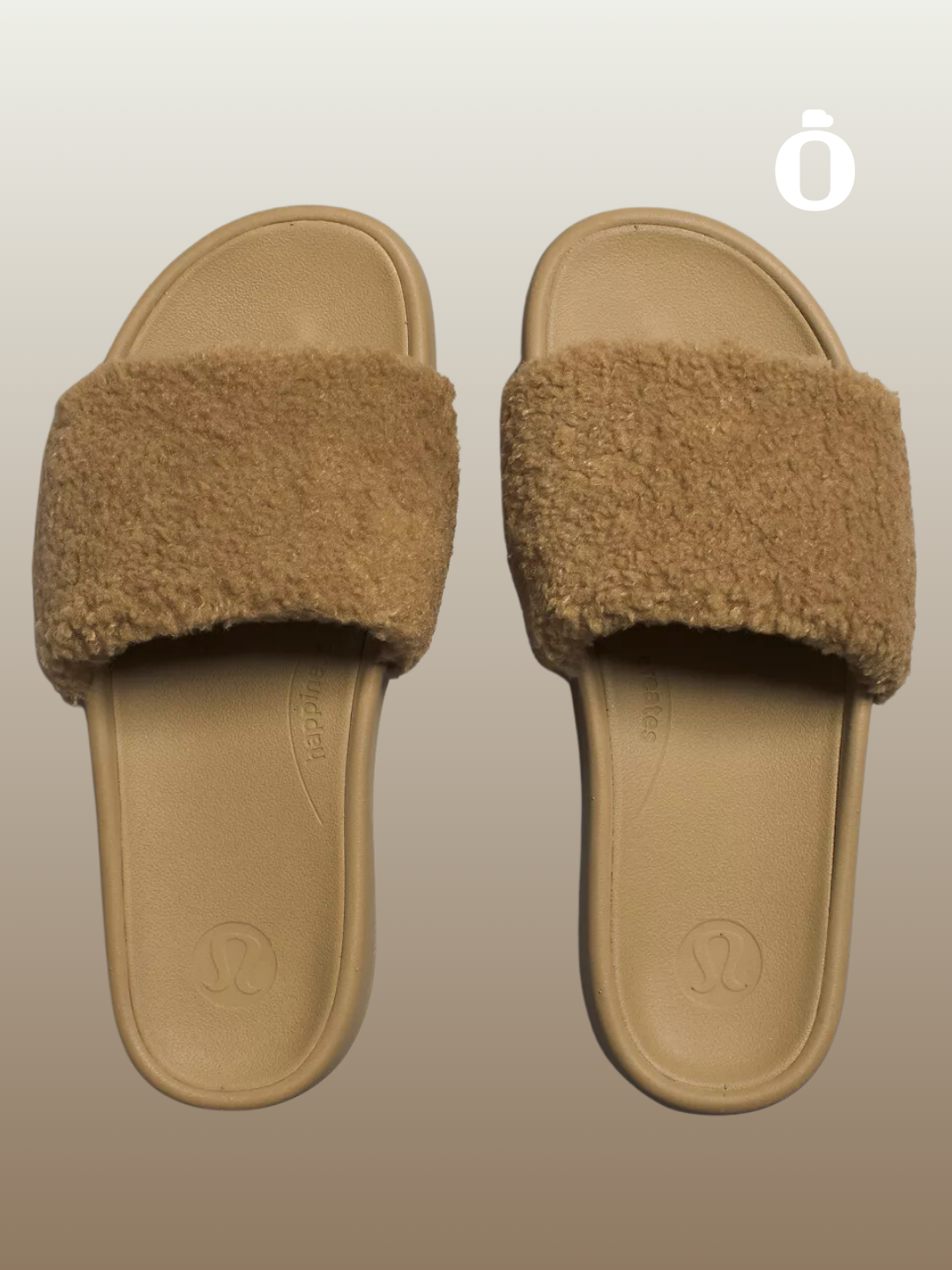 Lululemon | Women's Fleece Restfeel Slide | Filbert Tan/Gold/Filbert Tan