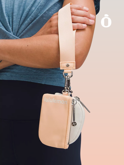 Lululemon | Dual Pouch Wristlet | Peach Bellini