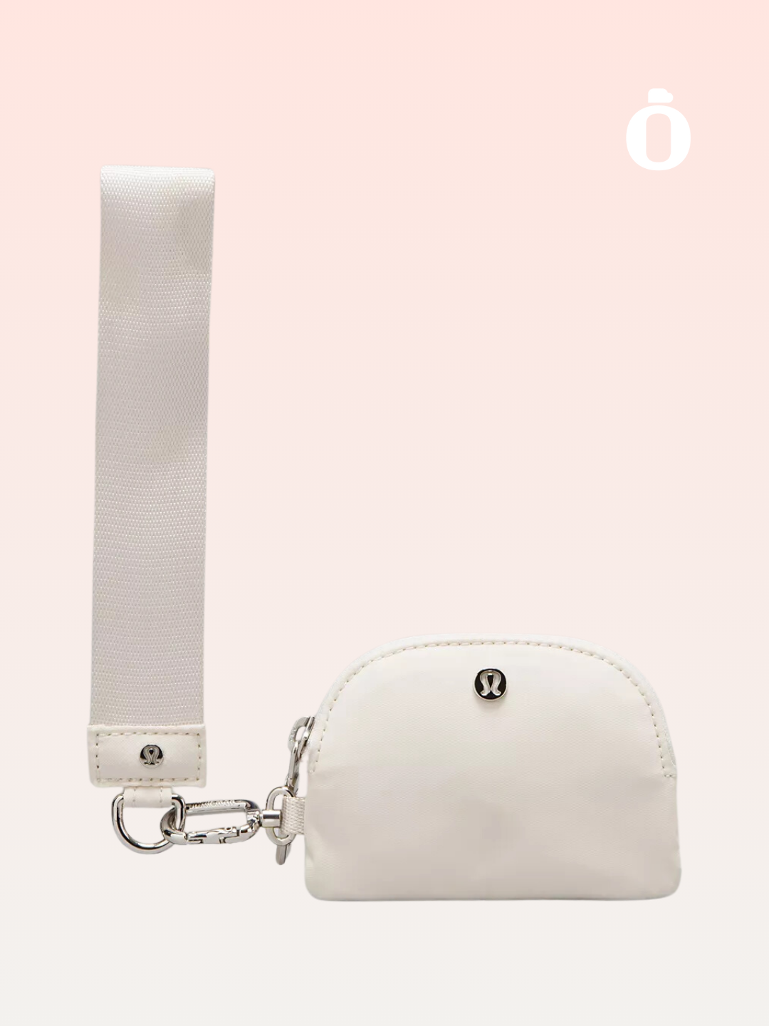 Lululemon | Dual Pouch Wristlet | White/Pink