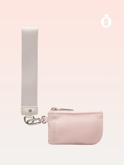 Lululemon | Dual Pouch Wristlet | White/Pink