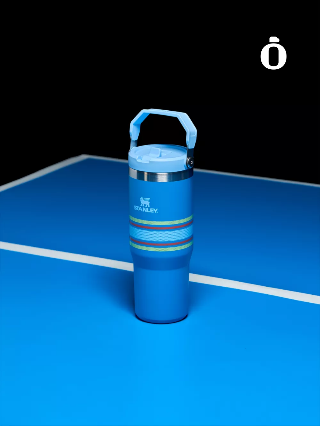 Stanley The Iceflow Flip Straw Tumbler Varsity Collection | 30 Oz | Azure Mesh