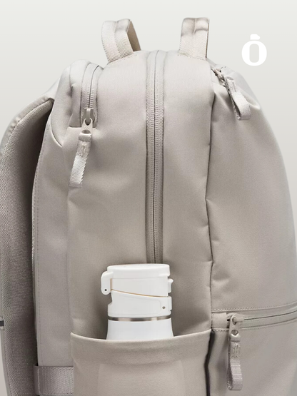 Lululemon | Double-Zip Backpack 22L | Raw Linen/Grey Eucalyptus