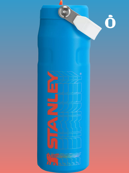 Stanley The Iceflow Flip Straw 2.0 | 24 Oz | Azure Reverb