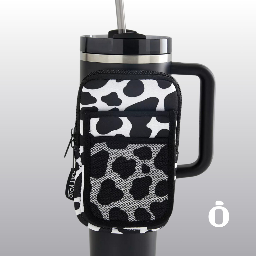 Katydid To-Go Water Bottle Pouch | Cow