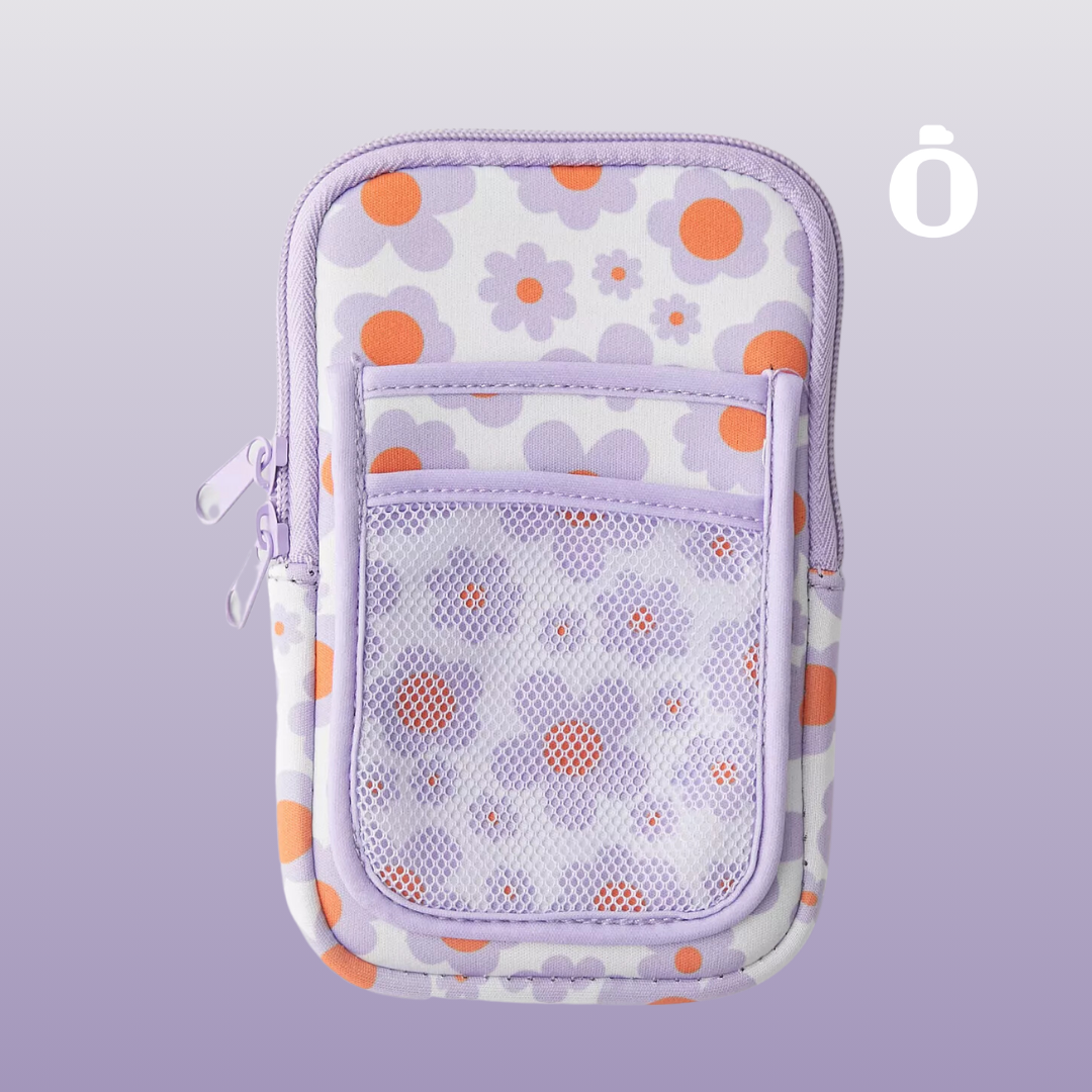 Katydid To-Go Water Bottle Pouch | Lilac Floral