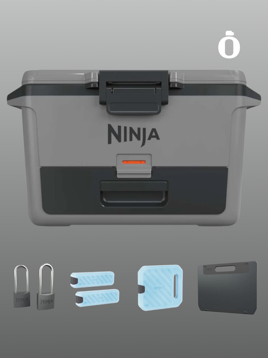 Ninja | FrostVault Hard Cooler with Ice Packs & Accessories | 50 qt | Slate Gray