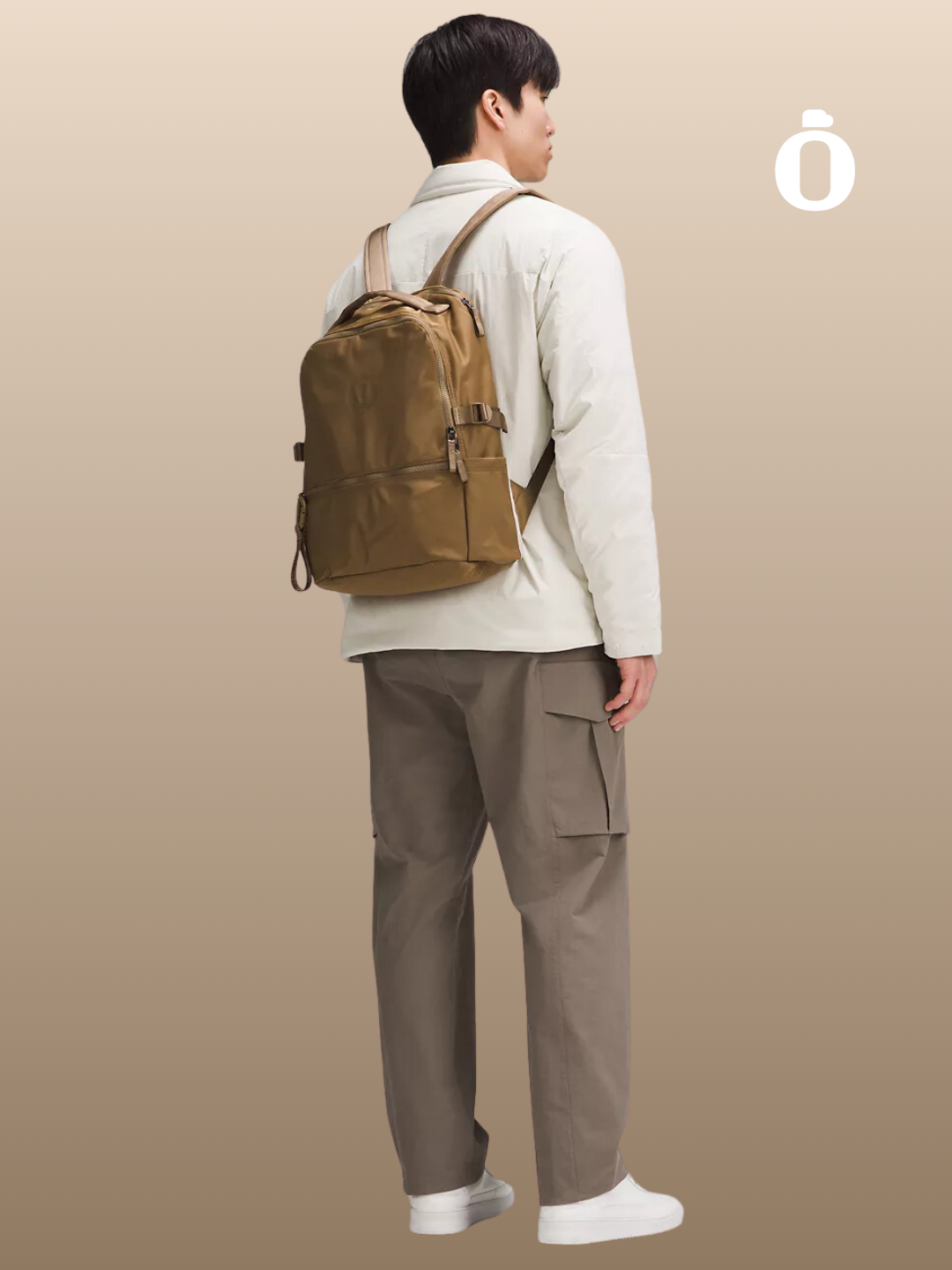 Lululemon | New Crew Backpack 22L | Artifact/Raw Linen