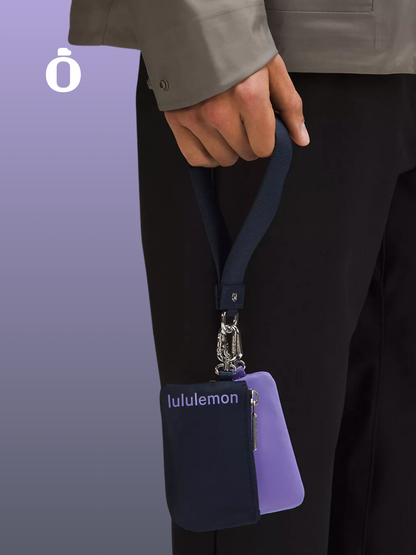 Lululemon | Dual Pouch Wristlet | True Navy/Dark Lavender