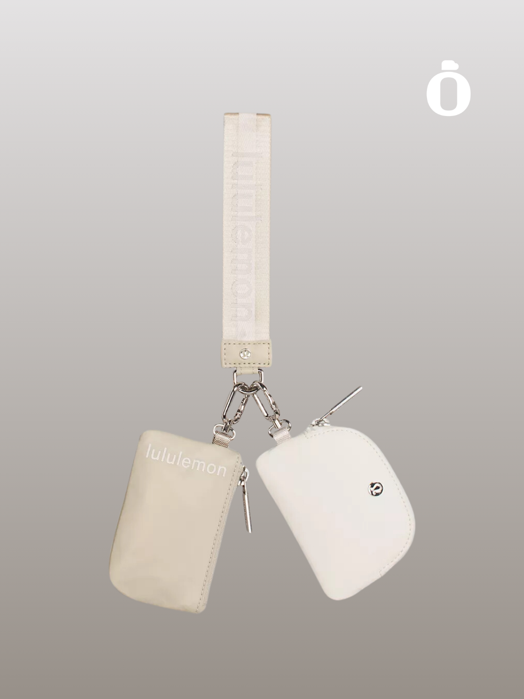 Lululemon | Dual Pouch Wristlet Wordmark | White Opal