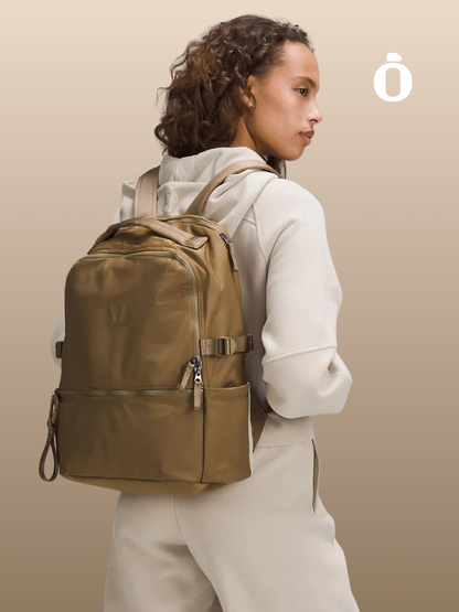 Lululemon | New Crew Backpack 22L | Artifact/Raw Linen