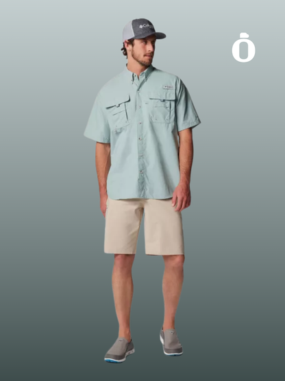 Columbia | Men's | PFG Bahama II Short Sleeve Shirt | Crushed Blue