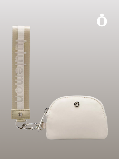 Lululemon | Dual Pouch Wristlet Wordmark | White Opal