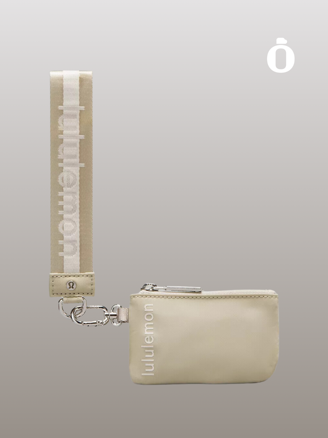 Lululemon | Dual Pouch Wristlet Wordmark | White Opal