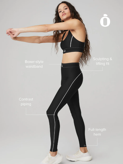 Alo | Airlift High-Waist Suit Up Legging | Black/White