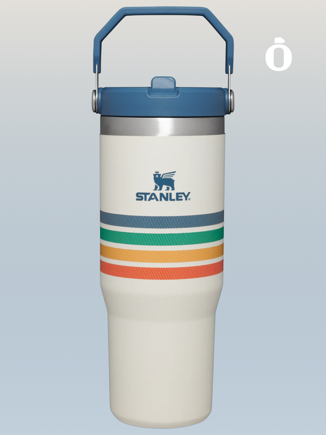 Stanley The Iceflow Flip Straw Tumbler | 30 Oz | Cream Stripe