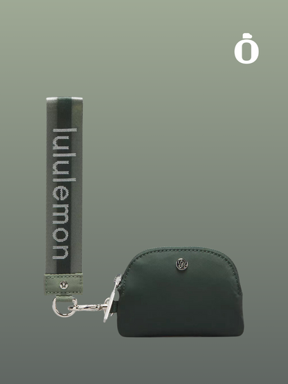 Lululemon | Dual Pouch Wristlet Wordmark | Legacy Green