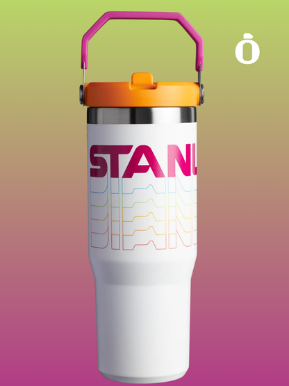 Stanley The Iceflow Flip Straw Tumbler | 30 Oz | Frost Reverb