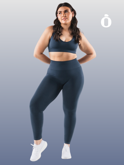 Alphalete | Amplify Contour Legging | Trusted Blue