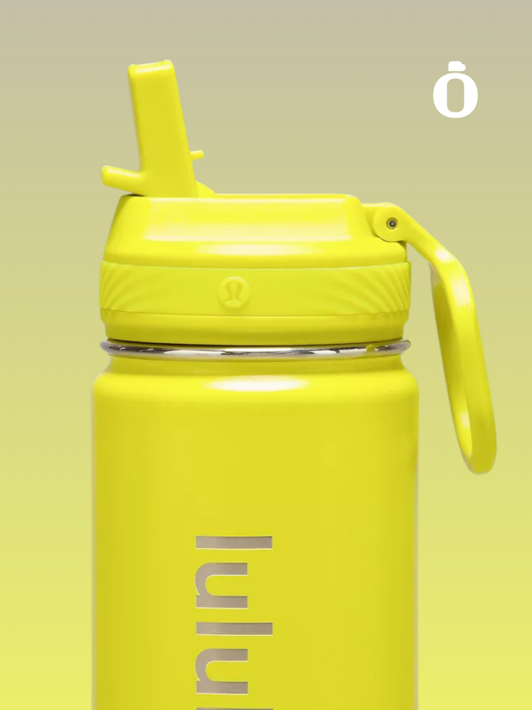 Lululemon | Back to life Sports Bottle With Straw Lid | 18 Oz | Yellow Serpentine