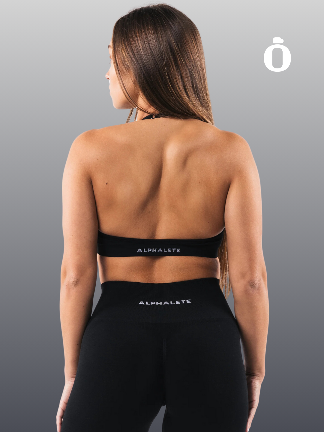 Alphalete | Amplify Halter Bra | Black