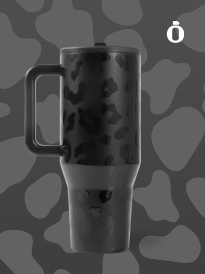 HydroJug | Traveler Tumbler | 32 Oz | Black Leopard