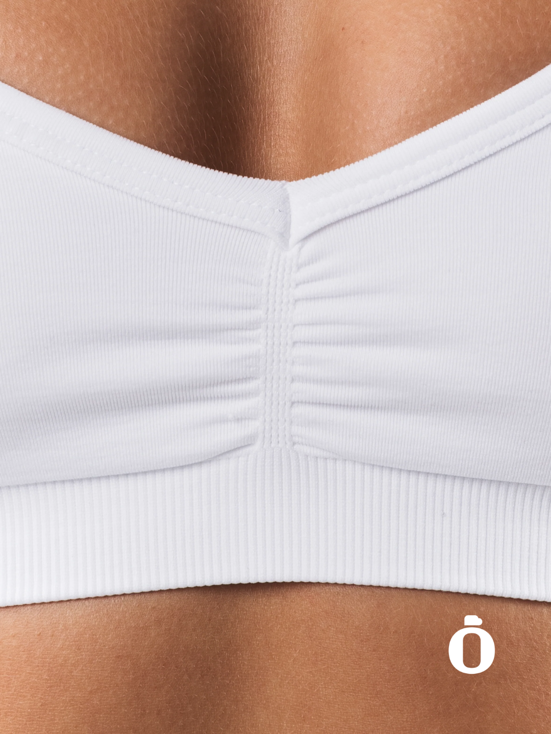 Alphalete | Amplify Halter Bra | White