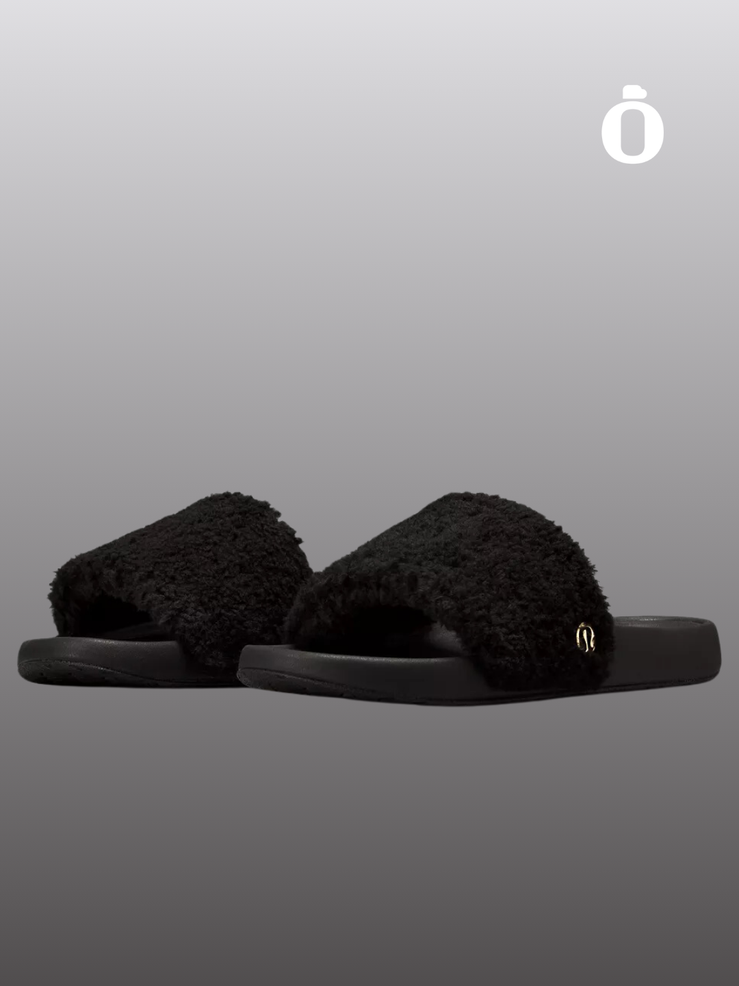 Lululemon | Women's Fleece Restfeel Slide | Black/Gold/Black