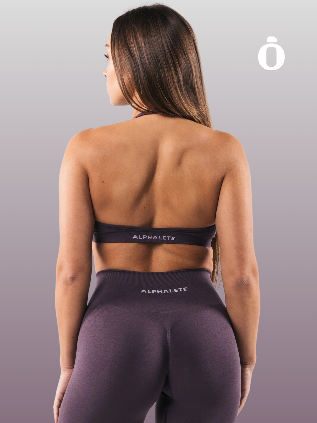 Alphalete | Amplify Halter Bra | Dove