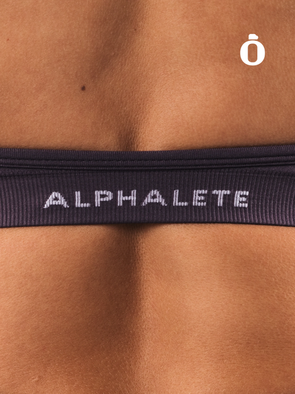 Alphalete | Amplify Halter Bra | Dove