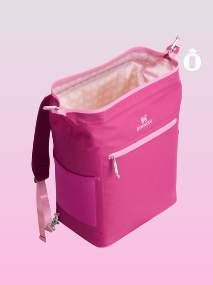 Stanley The All Day Madeleine Midi Cooler Backpack | 20 Can | 14.8 Qt | 14.0 L | Fuchsia