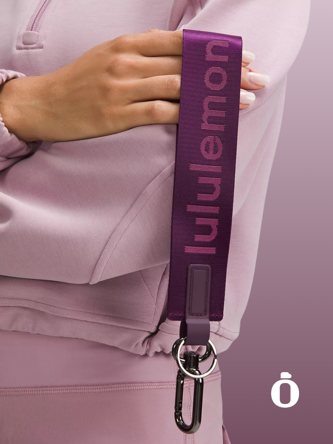 Lululemon | Never Lost Keychain | Dramatic Magenta/Washed Mauve