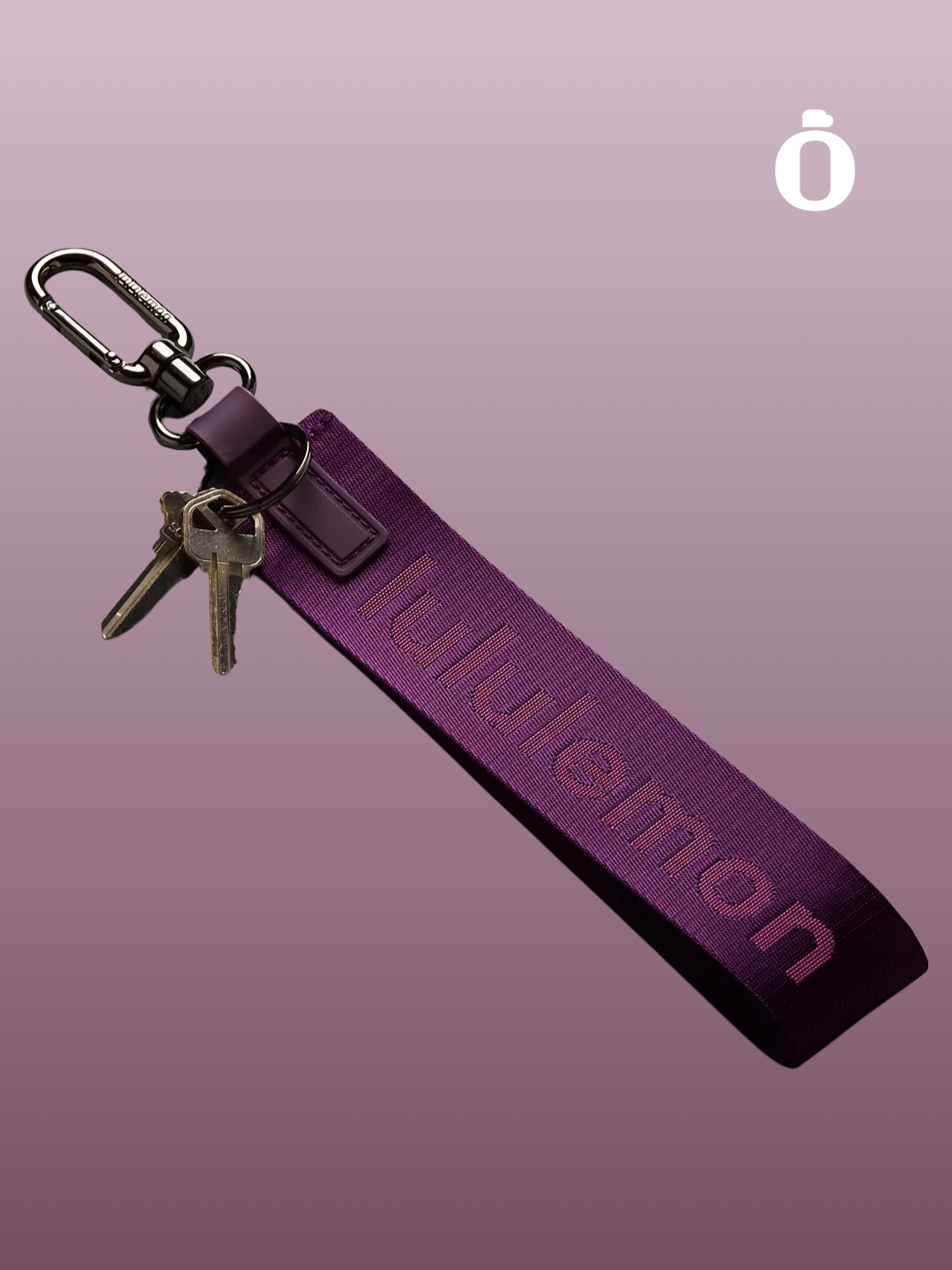 Lululemon | Never Lost Keychain | Dramatic Magenta/Washed Mauve