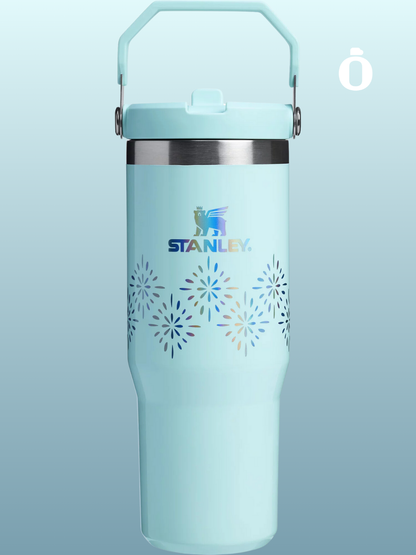 Stanley Winter Wonderland Collection Flip Straw Tumbler | 30 Oz | Seaglass Gloss