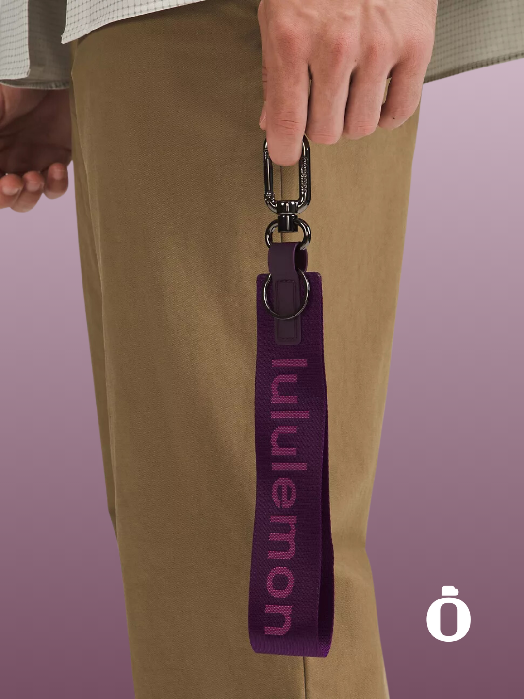 Lululemon | Never Lost Keychain | Dramatic Magenta/Washed Mauve