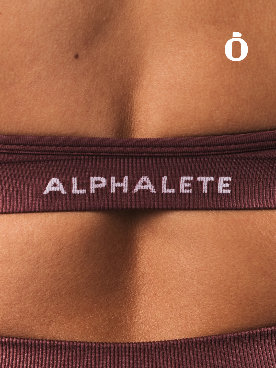 Alphalete | Amplify Halter Bra | Dusty Rose