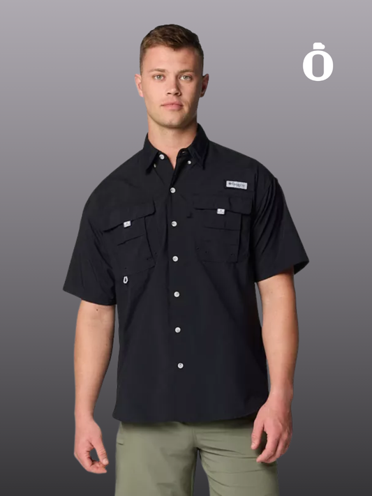 Columbia | Men's | PFG Bahama II Short Sleeve Shirt | Black