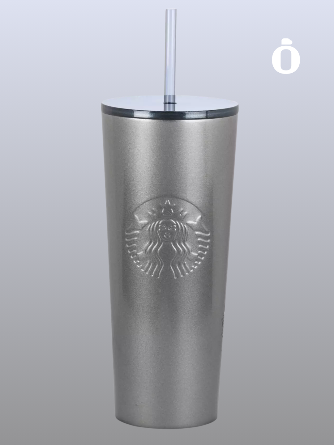 EPCOT Stainless Steel Starbucks Tumbler with Straw | 24 oz | Gray