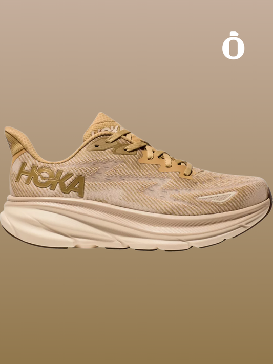 Hoka | Men's Clifton 9 Running Shoes | Wheat/Sand