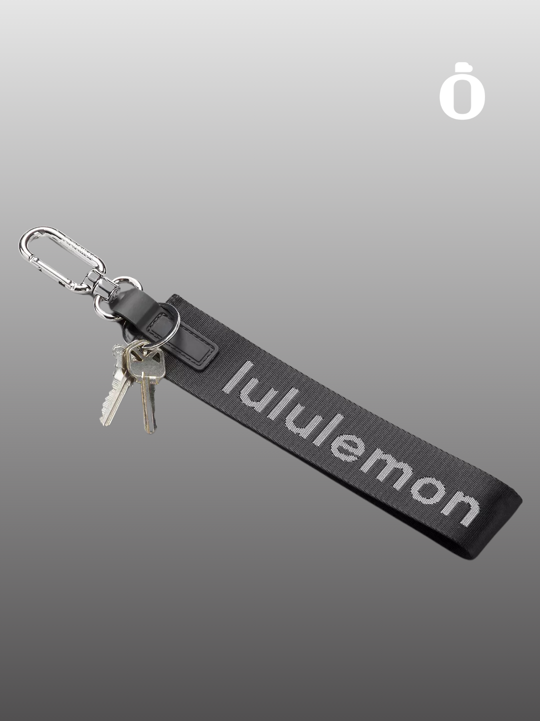 Lululemon | Never Lost Keychain | Black/White